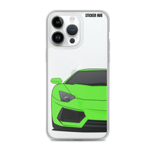 Load image into Gallery viewer, Green Lamborghini Aventadoor - iPhone Case