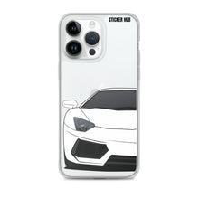 Load image into Gallery viewer, White Lamborghini Aventadoor - iPhone Case