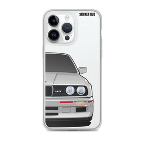 Silver BMW E30 - iPhone Case