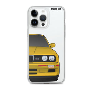 Yellow BMW E30 - iPhone Case