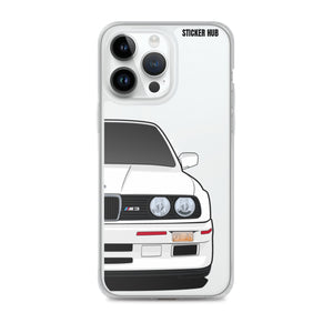 White BMW E30 - iPhone Case