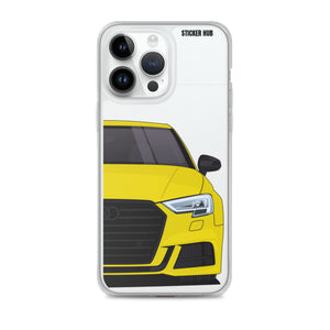 Yellow B9 Audi S3 - iPhone Case