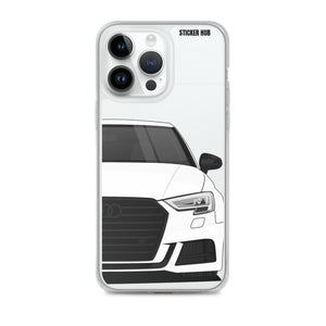 White B9 Audi S3 - iPhone Case