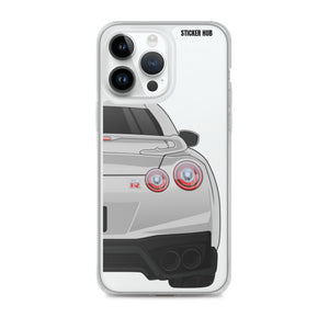 Silver R35 Nissan GTR - iPhone Case