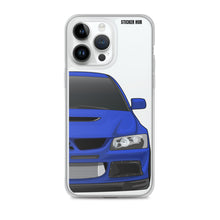 Load image into Gallery viewer, Blue Mitsubishi Evo - iPhone Case