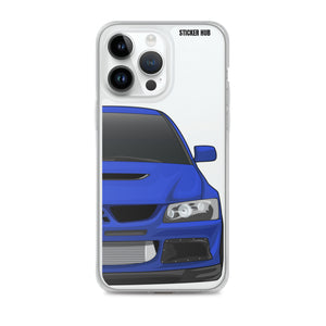 Blue Mitsubishi Evo - iPhone Case