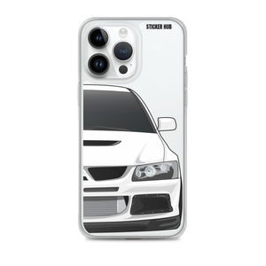 White Mitsubishi Evo - iPhone Case