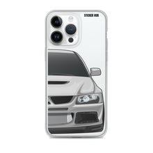 Load image into Gallery viewer, Silver Mitsubishi Evo - iPhone Case