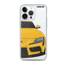 Load image into Gallery viewer, Yellow MKV Toyota Supra - iPhone Case