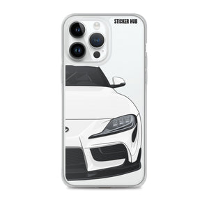 White MKV Toyota Supra - iPhone Case