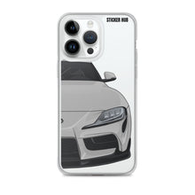 Load image into Gallery viewer, Silver MKV Toyota Supra - iPhone Case