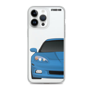 Jet Stream Blue C6 Corvette - iPhone Case