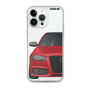 Brilliant Red B8 Audi S4 - iPhone Case