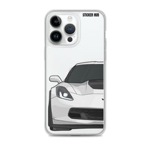 Load image into Gallery viewer, White C7 Corvette Z06 - iPhone Case