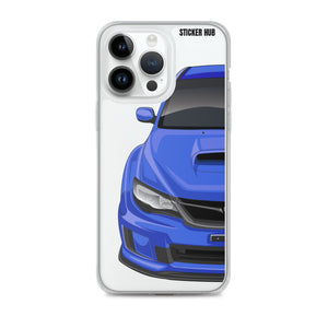 WR Blue 09-14 Subaru WRX STI - iPhone Case