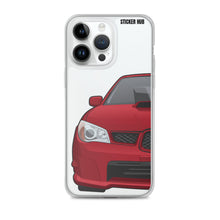 Load image into Gallery viewer, Garnet Red 06-07 Subaru WRX STI- iPhone Case