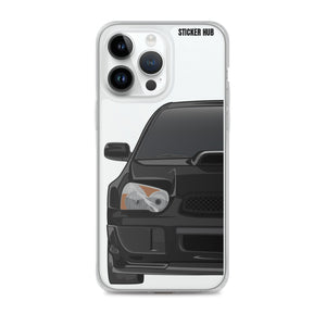 Black 03-05 Subaru WRX STI - iPhone Case