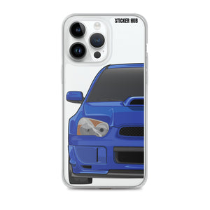 WR Blue Pearl 03-05 Subaru WRX STI - iPhone Case