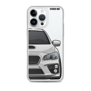 Silver 15-17 Subaru WRX STI - iPhone Case