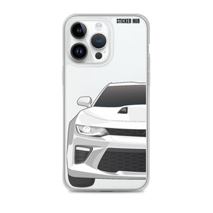 White 6th Gen Camaro SS - iPhone Case