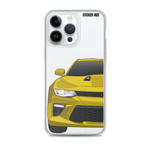 Load image into Gallery viewer, Yellow 6th Gen Camaro SS - iPhone Case