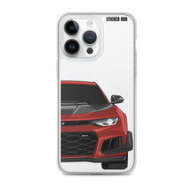 Load image into Gallery viewer, Garnet Red 6th Gen Camaro ZL1 1LE - iPhone Case