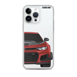 Garnet Red 6th Gen Camaro ZL1 1LE - iPhone Case