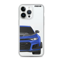 Load image into Gallery viewer, Hyper Blue 6th Gen Camaro ZL1 1LE - iPhone Case