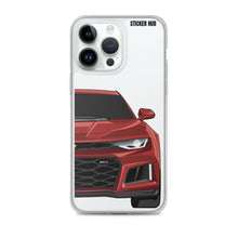 Load image into Gallery viewer, Garnet Red 6th Gen Camaro ZL1 - iPhone Case