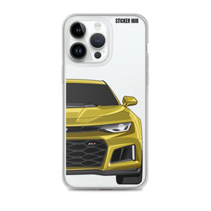 Yellow 6th Gen Camaro ZL1 - iPhone Case