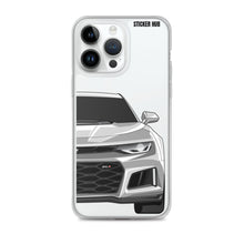 Load image into Gallery viewer, Silver 6th Gen Camaro ZL1 - iPhone Case