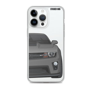 Ashen Grey 5th Gen Camaro ZL1 - iPhone Case