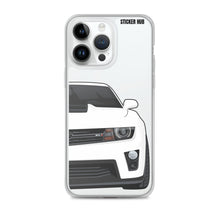 Load image into Gallery viewer, White 5th Gen Camaro ZL1 - iPhone Case