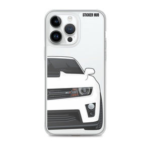 White 5th Gen Camaro ZL1 - iPhone Case