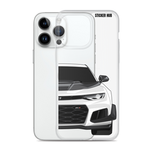 Load image into Gallery viewer, White 6th Gen Camaro ZL1 1LE - iPhone Case