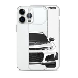 White 6th Gen Camaro ZL1 1LE - iPhone Case