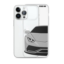 Load image into Gallery viewer, Silver Lamborghini Huracan - iPhone Case