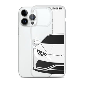 White Lamborghini Huracan - iPhone Case