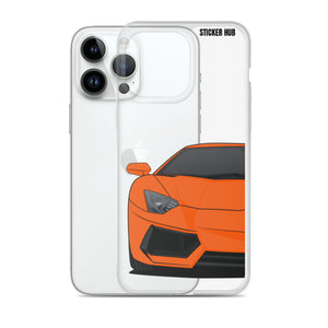 Orange Lamborghini Aventadoor - iPhone Case