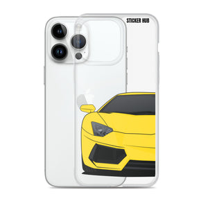 Yellow Lamborghini Aventadoor - iPhone Case