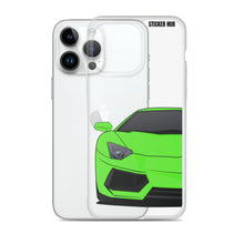 Load image into Gallery viewer, Green Lamborghini Aventadoor - iPhone Case