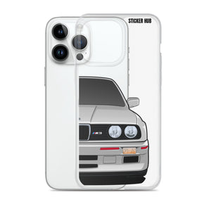 Silver BMW E30 - iPhone Case