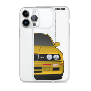 Yellow BMW E30 - iPhone Case