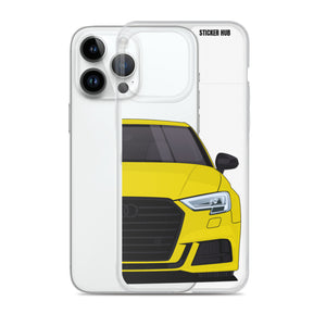 Yellow B9 Audi S3 - iPhone Case