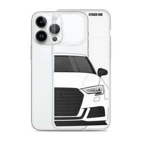 White B9 Audi S3 - iPhone Case