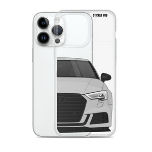 Silver B9 Audi S3 - iPhone Case