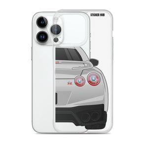 Silver R35 Nissan GTR - iPhone Case