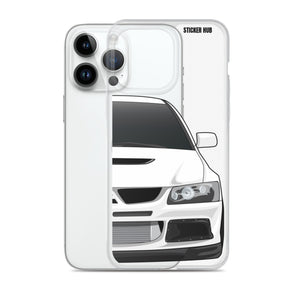 White Mitsubishi Evo - iPhone Case