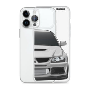 Silver Mitsubishi Evo - iPhone Case