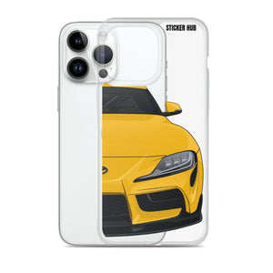 Yellow MKV Toyota Supra - iPhone Case